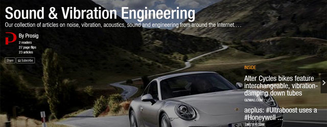 Read our “Sound & Vibration Engineering” magazine on Flipboard